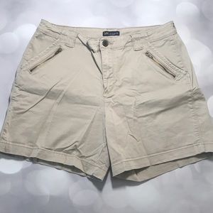 Lee Straight Fit Khaki Cotton Twill Shorts sz 14
